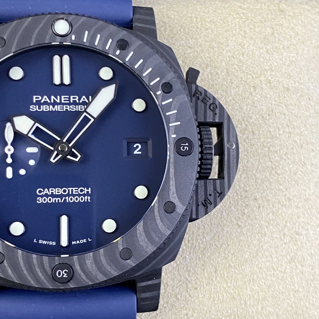 CBD Factory Panerai Submersible Carbotech 44mm Blue Dial (PAM01232) 1:1 Super Clone – DDP.9000 Movement Soft 387